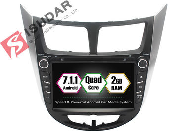 Rockchip PX3 7 بوصة 2 الدين الروبوت سيارة دي في دي لاعب لشركة هيونداي فيرنا / أكسنت / سولاريس